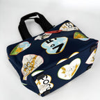 Chanel Tote Valentine Heart Handbag CC Logo Shoulder Canvas Navy Silver Vintage — view 3