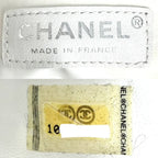 Chanel Tote Valentine Heart Handbag CC Logo Shoulder Canvas Navy Silver Vintage — view 5