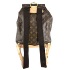Louis Vuitton Backpack Montsouris GM Monogram Canvas Brown Gold Vintage — view 2