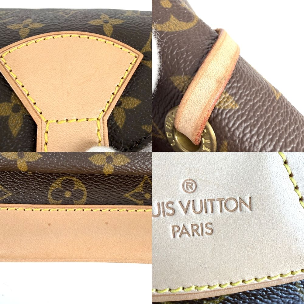 Louis Vuitton Backpack Montsouris GM Monogram Canvas Brown Gold Vintage — view 7