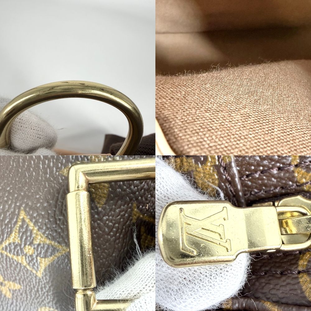 Louis Vuitton Backpack Montsouris GM Monogram Canvas Brown Gold Vintage — view 6