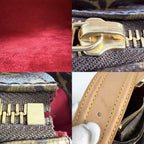 Louis Vuitton Shoulder Bag Monogram Vivasite GM Bag Brown Gold Vintage — view 6
