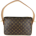 Louis Vuitton Shoulder Bag Monogram Vivasite GM Bag Brown Gold Vintage — view 2