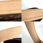 Louis Vuitton Shoulder Bag Monogram Vivasite GM Bag Brown Gold Vintage — view 7