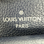 Louis Vuitton Shoulder Bag Lockme Bucket Crossbody Leather Navy Red Silver — view 5