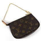 Louis Vuitton Monogram Canvas Brown Gold Vintage Handbag — view 3