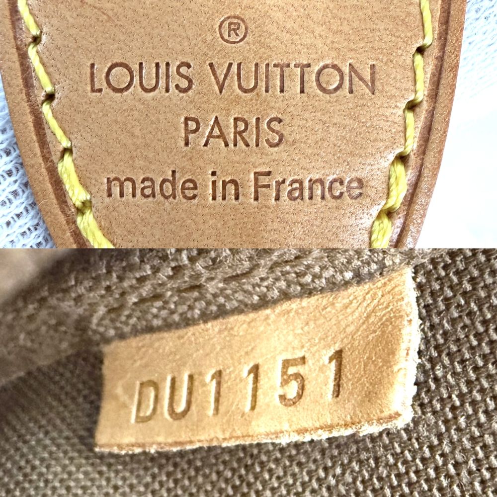 Louis Vuitton Monogram Canvas Brown Gold Vintage Handbag — view 5