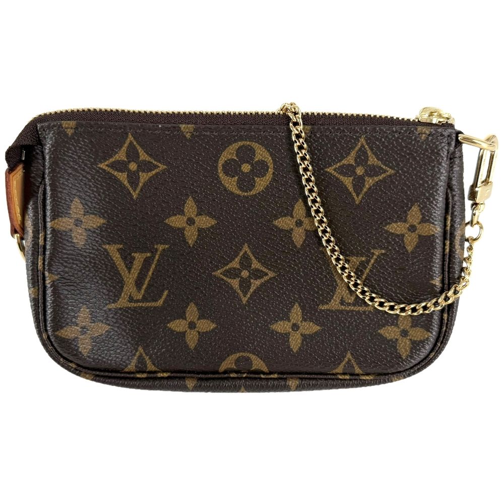 Louis Vuitton Monogram Canvas Brown Gold Vintage Handbag