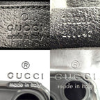 Gucci Waist Bag Shoulder Crossbody GG Canvas Black Silver Vintage — view 5