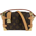 Louis Vuitton 2-Way Monogram Side Trunk PM Mini Handbag Shoulder Bag Crossbody