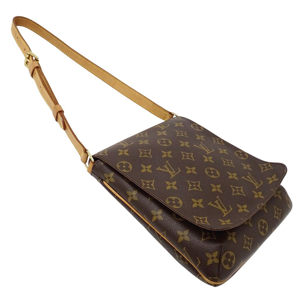 Louis Vuitton Monogram Shoulder Bag Musette Salsa Short Brown — view 4