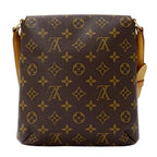 Louis Vuitton Monogram Shoulder Bag Musette Salsa Short Brown — view 2