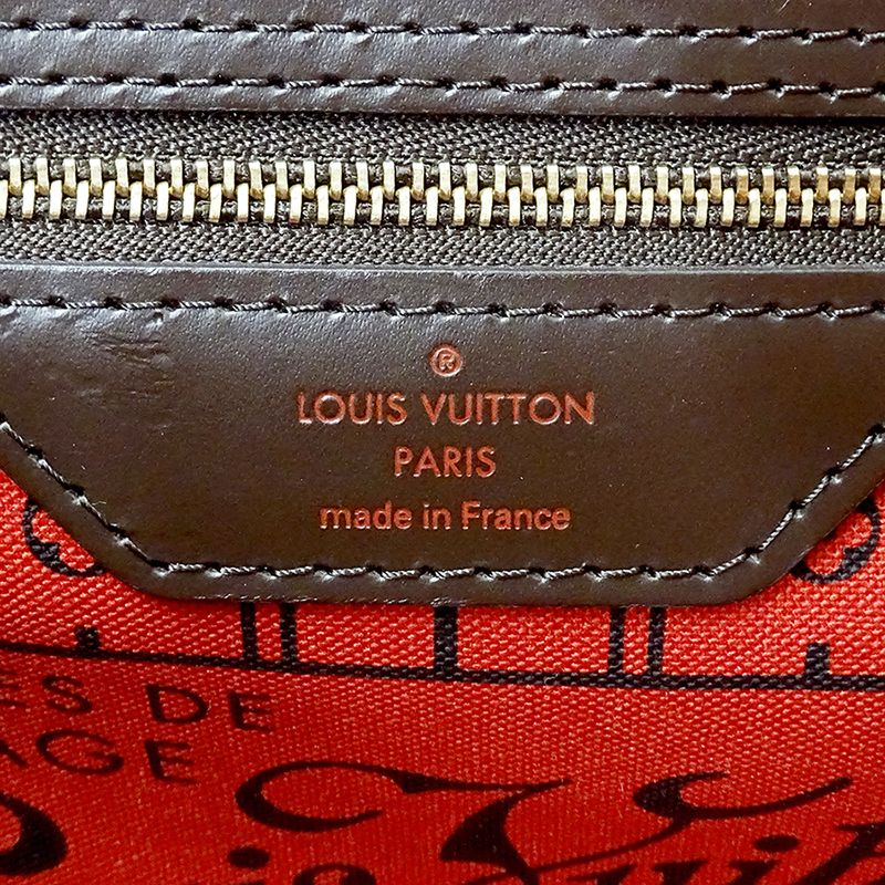 Louis Vuitton Damier Tote Bag Neverfull PM Brown — view 6