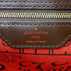 Louis Vuitton Damier Tote Bag Neverfull PM Brown — view 6