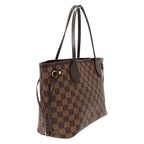 Louis Vuitton Damier Tote Bag Neverfull PM Brown — view 4