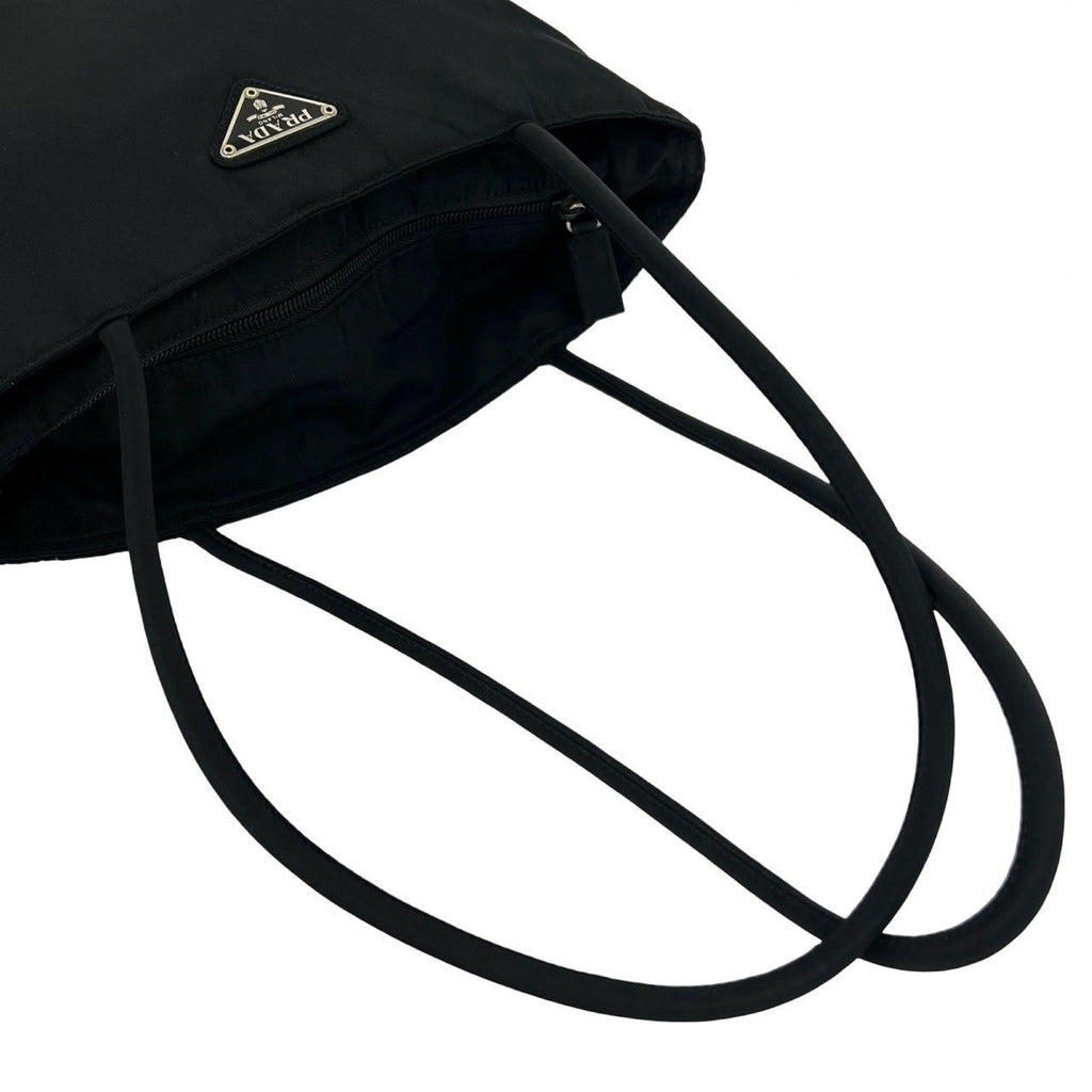 Prada Tessuto Nylon Tote Shoulder Bag Handbag Black — view 4