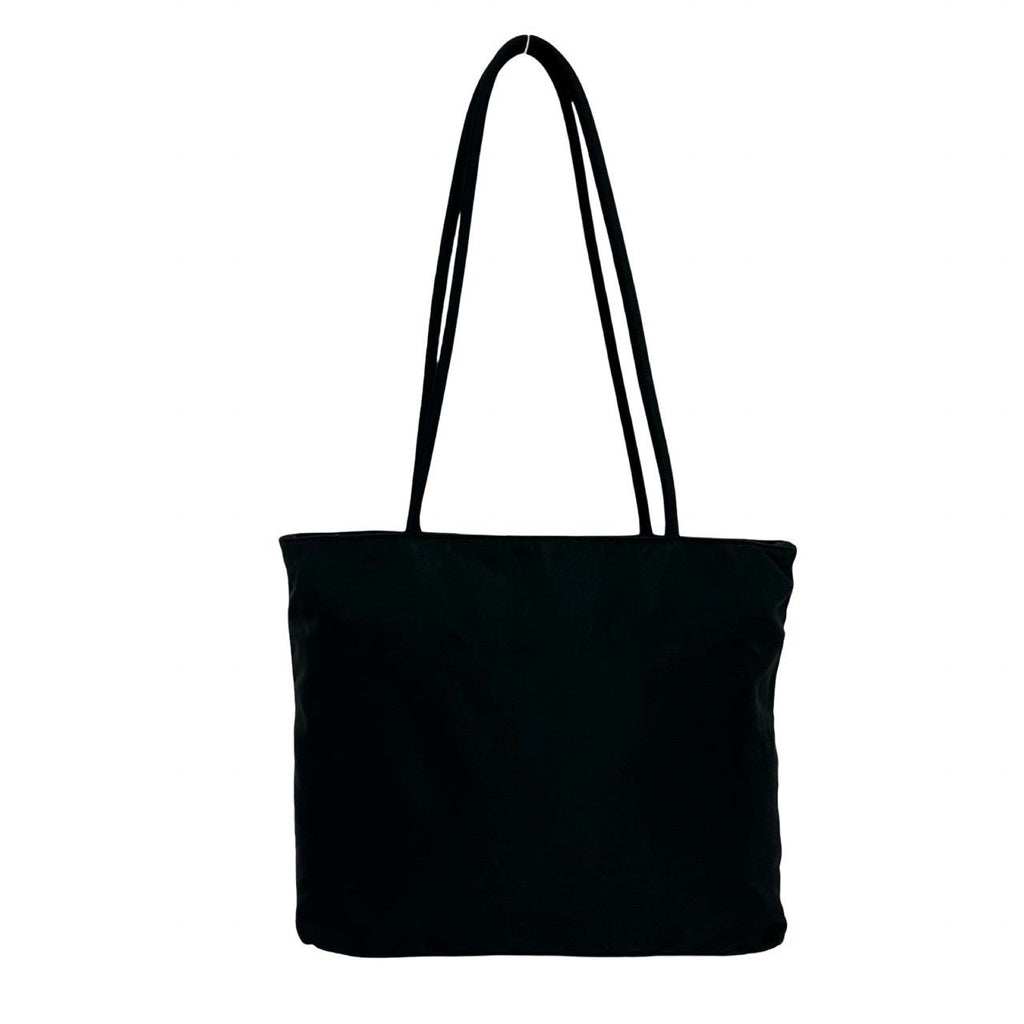 Prada Tessuto Nylon Tote Shoulder Bag Handbag Black — view 3