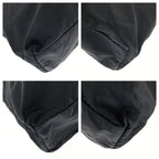 Prada Tessuto Saffiano Black Silver Nylon Leather Tote Bag — view 3