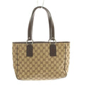 Gucci GG Canvas Tote Bag Beige Brown YM