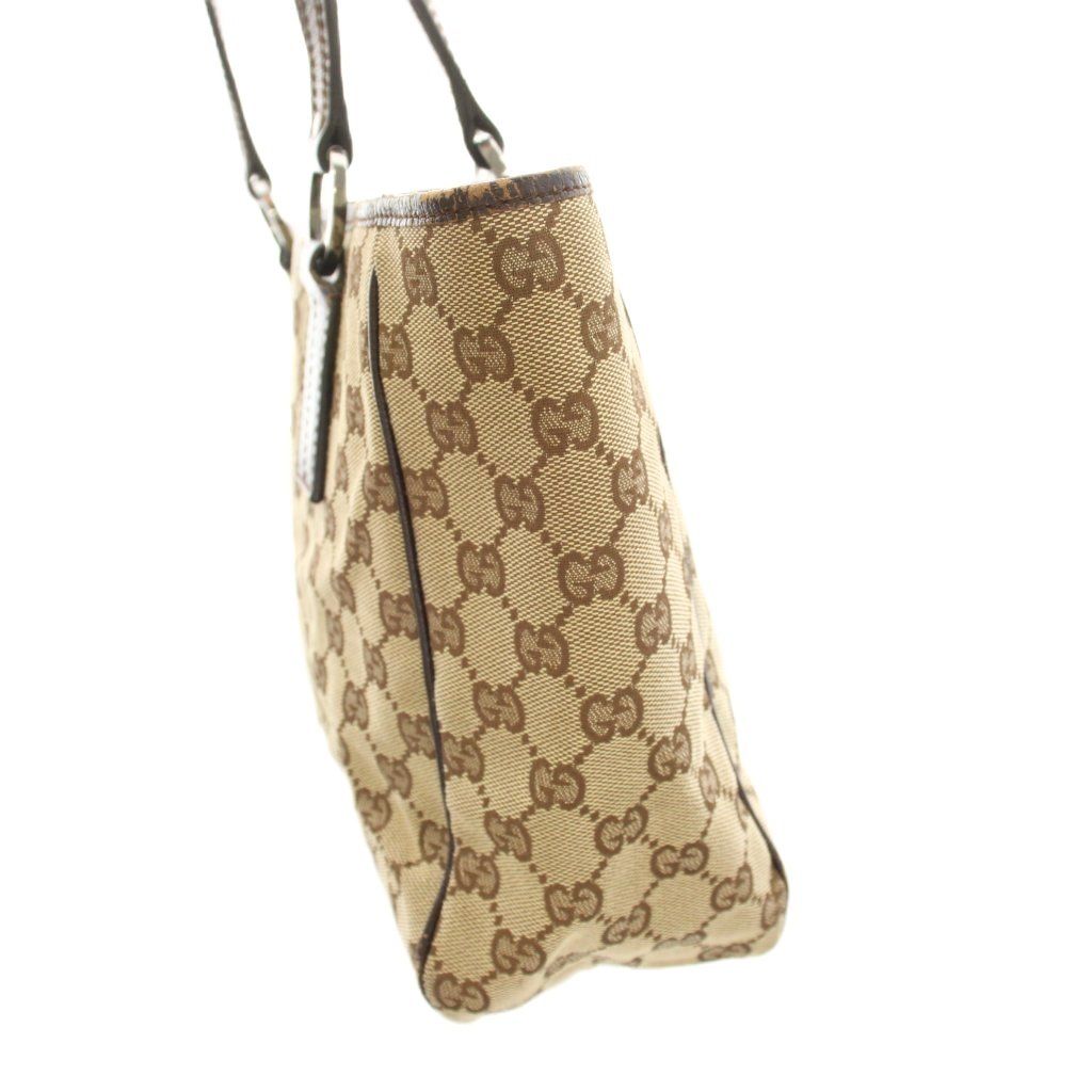 Gucci GG Canvas Tote Bag Beige Brown YM — view 3