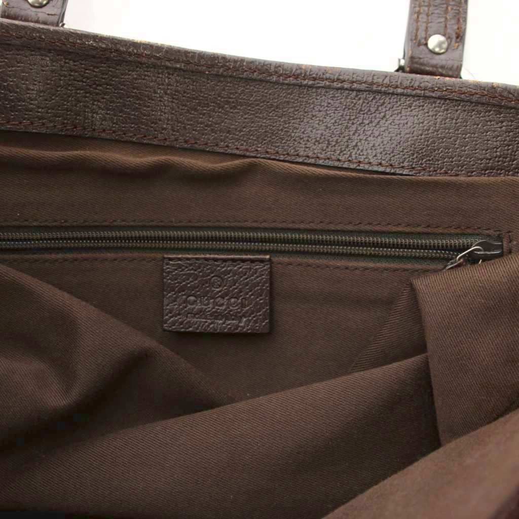 Gucci GG Canvas Tote Bag Beige Brown YM — view 6