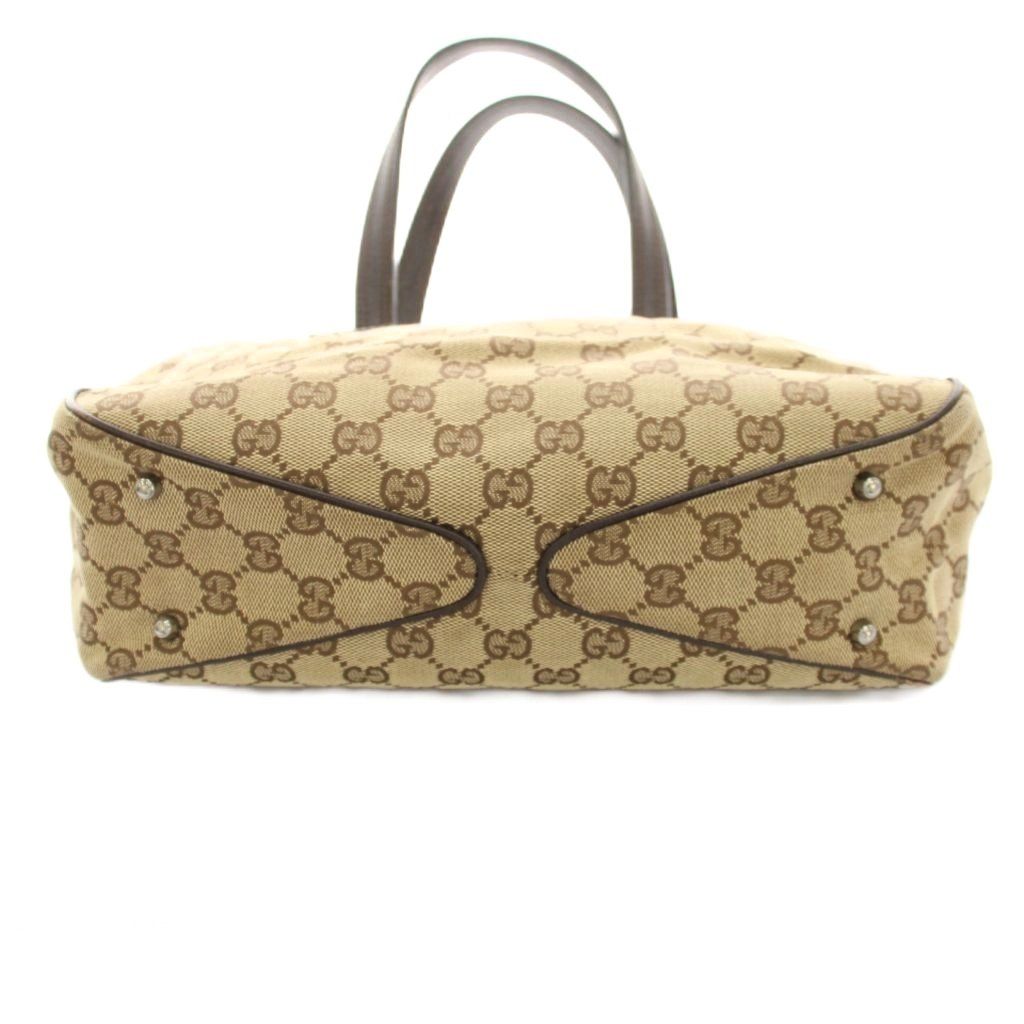Gucci GG Canvas Tote Bag Beige Brown YM — view 4