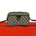 Gucci Vintage Sherry Line GG Pattern Logo Leather Shoulder Bag Crossbody Brown