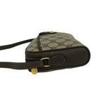 Gucci Vintage Sherry Line GG Pattern Logo Leather Shoulder Bag Crossbody Brown — view 5