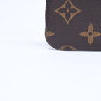 Louis Vuitton Pochette Cles Monogram Canvas Coin Purse Brown Gold — view 8