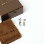 Gucci Vintage Earrings 925 Sterling Silver Plate — view 3