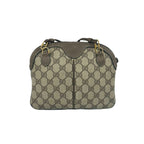 Gucci Vintage Sherry Line GG Pattern Logo Leather Shoulder Bag Crossbody Brown — view 3