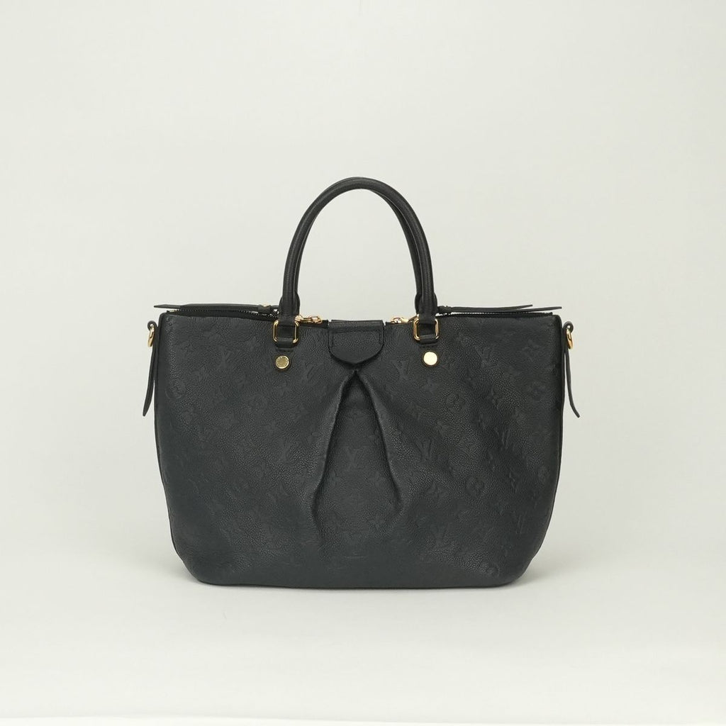 Louis Vuitton Mazarine MM Monogram Empreinte Tote Bag Black Gold — view 3