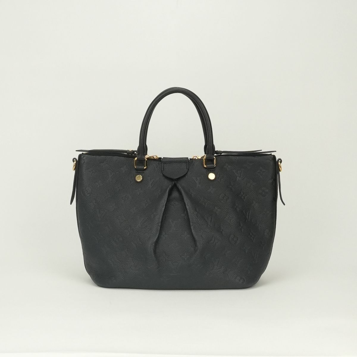 Louis Vuitton Mazarine MM Monogram Empreinte Tote Bag Black Gold — view 3