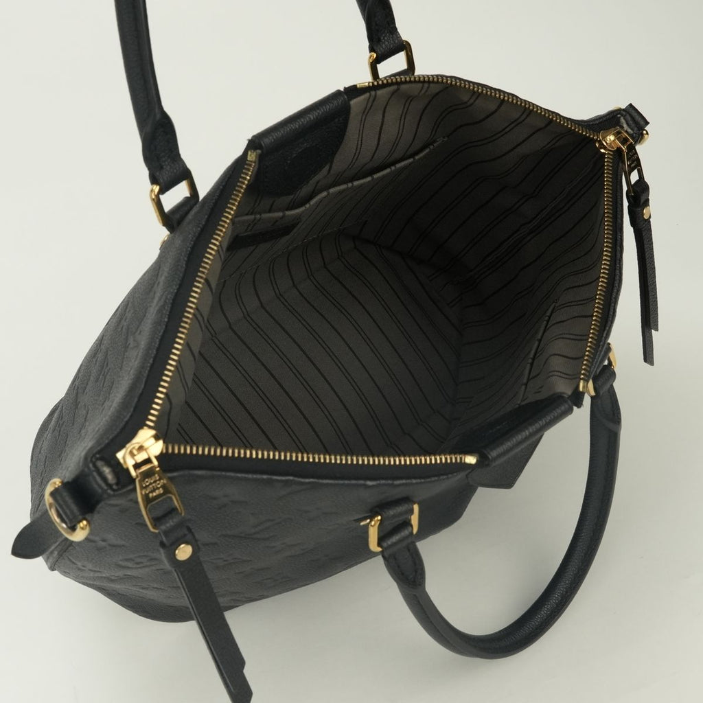 Louis Vuitton Mazarine MM Monogram Empreinte Tote Bag Black Gold — view 8