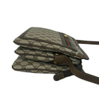 Gucci Vintage Sherry Line GG Pattern Logo Leather Shoulder Bag Brown — view 6