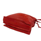 Loewe Vintage Anagram Leather Drawstring Shoulder Bag Cross — view 8