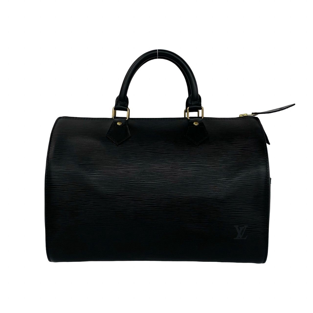 Louis Vuitton Vintage Speedy 30 Epi Leather Handle Boston Bag Noir — view 3