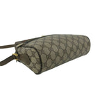 Gucci Vintage Sherry Line GG Pattern Logo Leather Shoulder Bag Pochette Brown — view 7