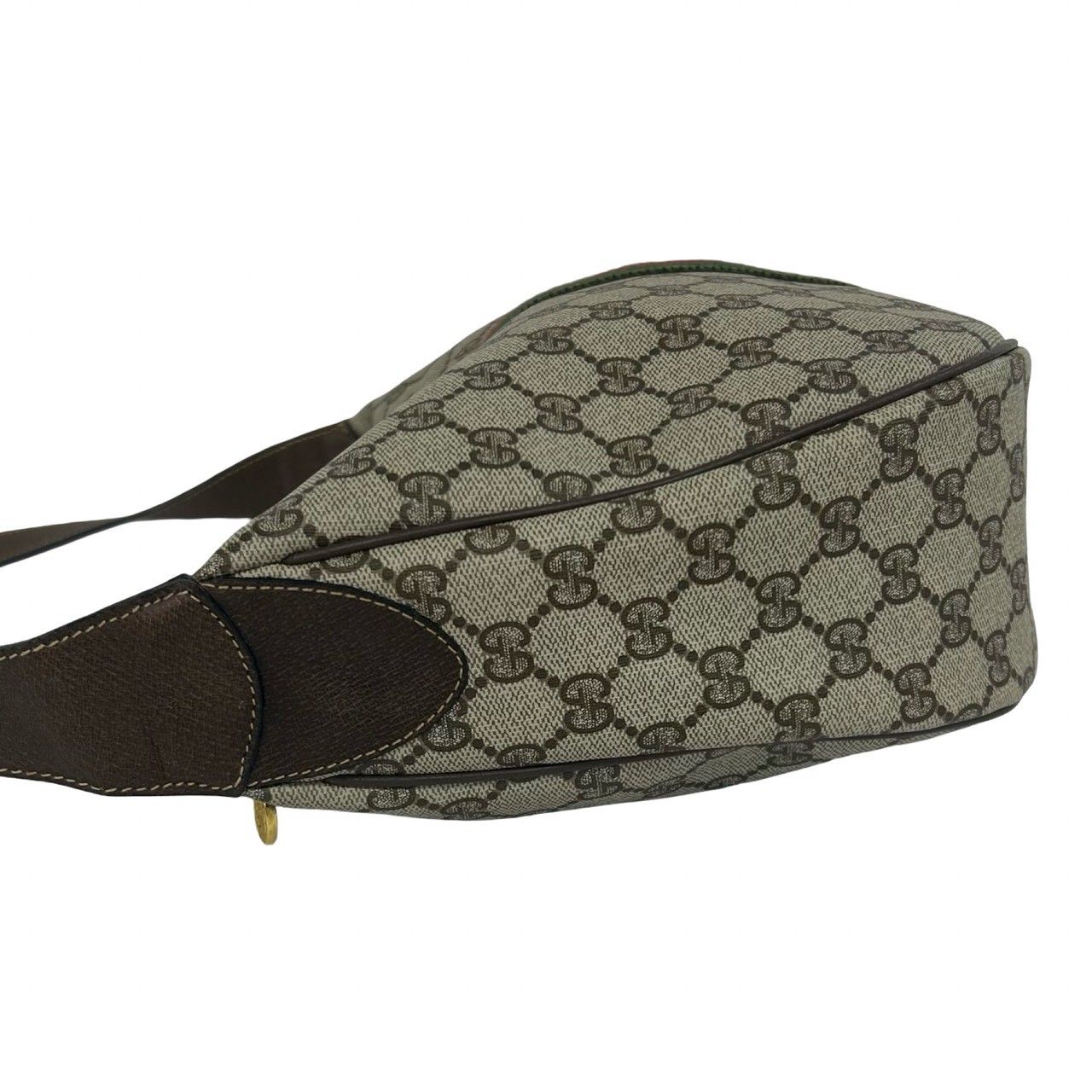 Gucci Vintage Sherry Line GG Pattern Logo Leather Shoulder Bag Brown — view 5
