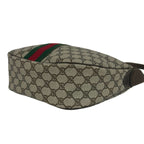 Gucci Vintage Sherry Line GG Pattern Logo Leather Shoulder Bag Brown — view 8