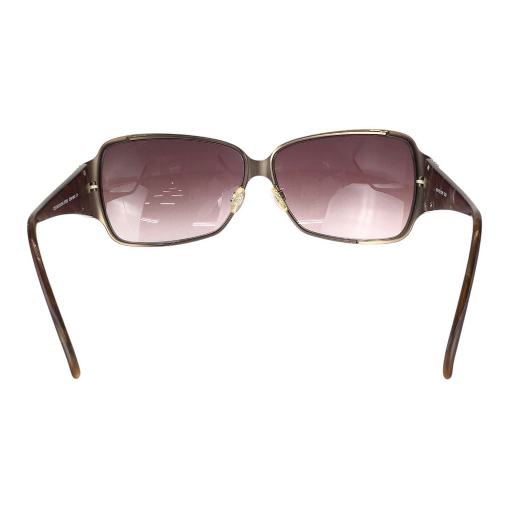 Celine Dion Eyes Crystal Brown Blanc Acetate Metal Sunglasses Eyewear — view 3