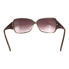 Celine Dion Eyes Crystal Brown Blanc Acetate Metal Sunglasses Eyewear — view 3