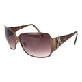 Celine Dion Eyes Crystal Brown Blanc Acetate Metal Sunglasses Eyewear
