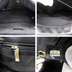 Chanel Ten Chez Blanc Classic Black Chain Shoulder Bag CC Logo Gold — view 7