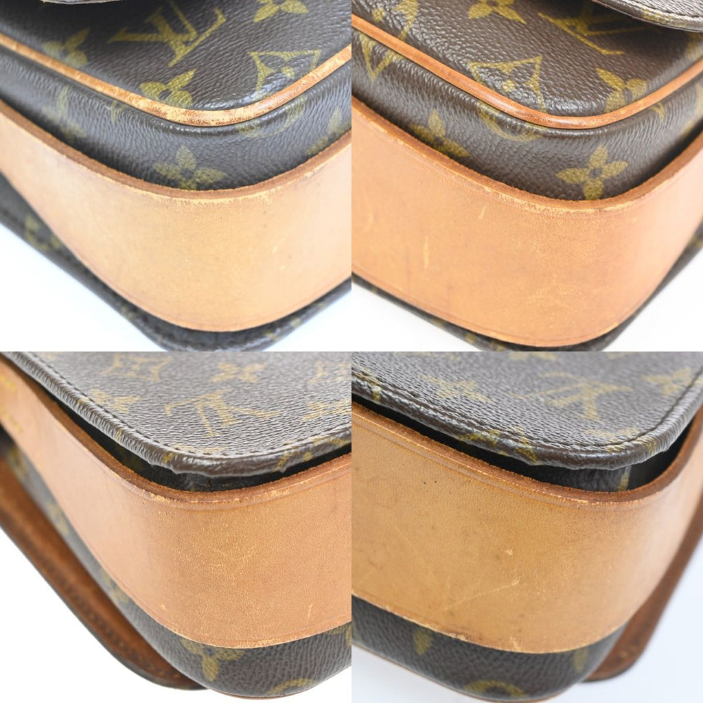 Louis Vuitton Cartouchiere MM Shoulder Bag Monogram Leather — view 7