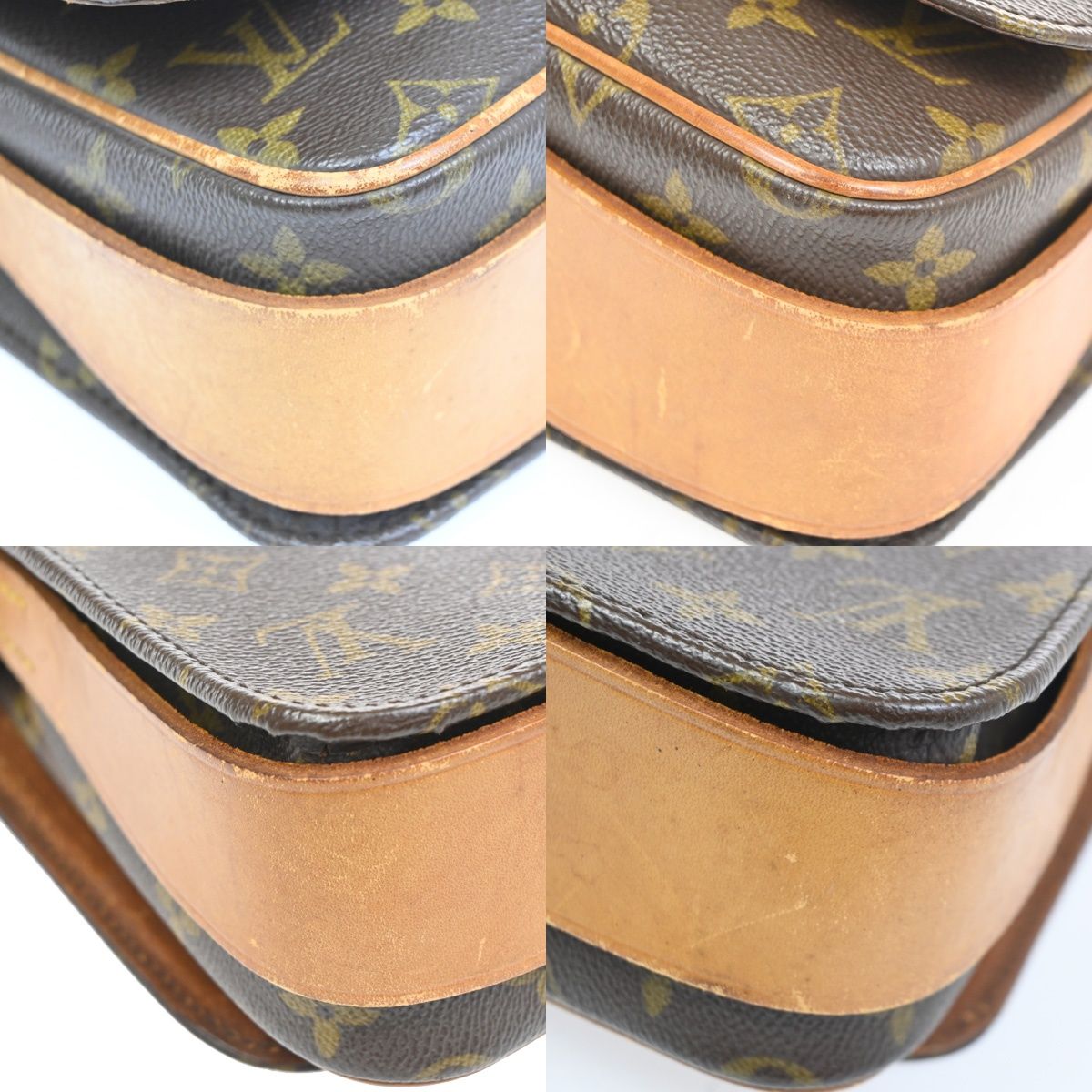 Louis Vuitton Cartouchiere MM Shoulder Bag Monogram Leather — view 7