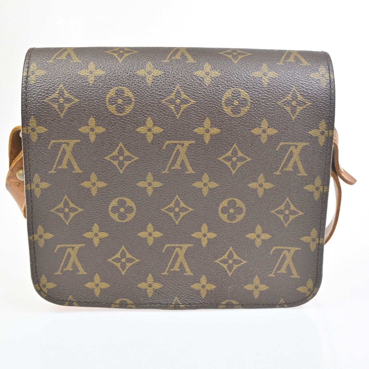 Louis Vuitton Cartouchiere MM Shoulder Bag Monogram Leather — view 3