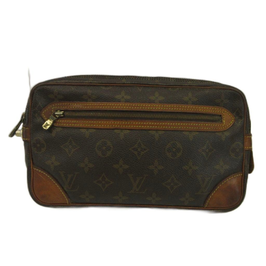 Louis Vuitton Vintage Marly Dragonne GM Monogram Clutch Leather All Over