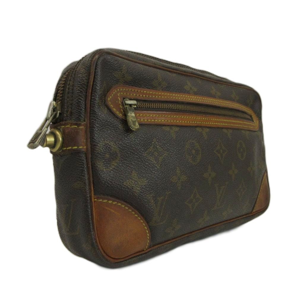 Louis Vuitton Vintage Marly Dragonne GM Monogram Clutch Leather All Over — view 5