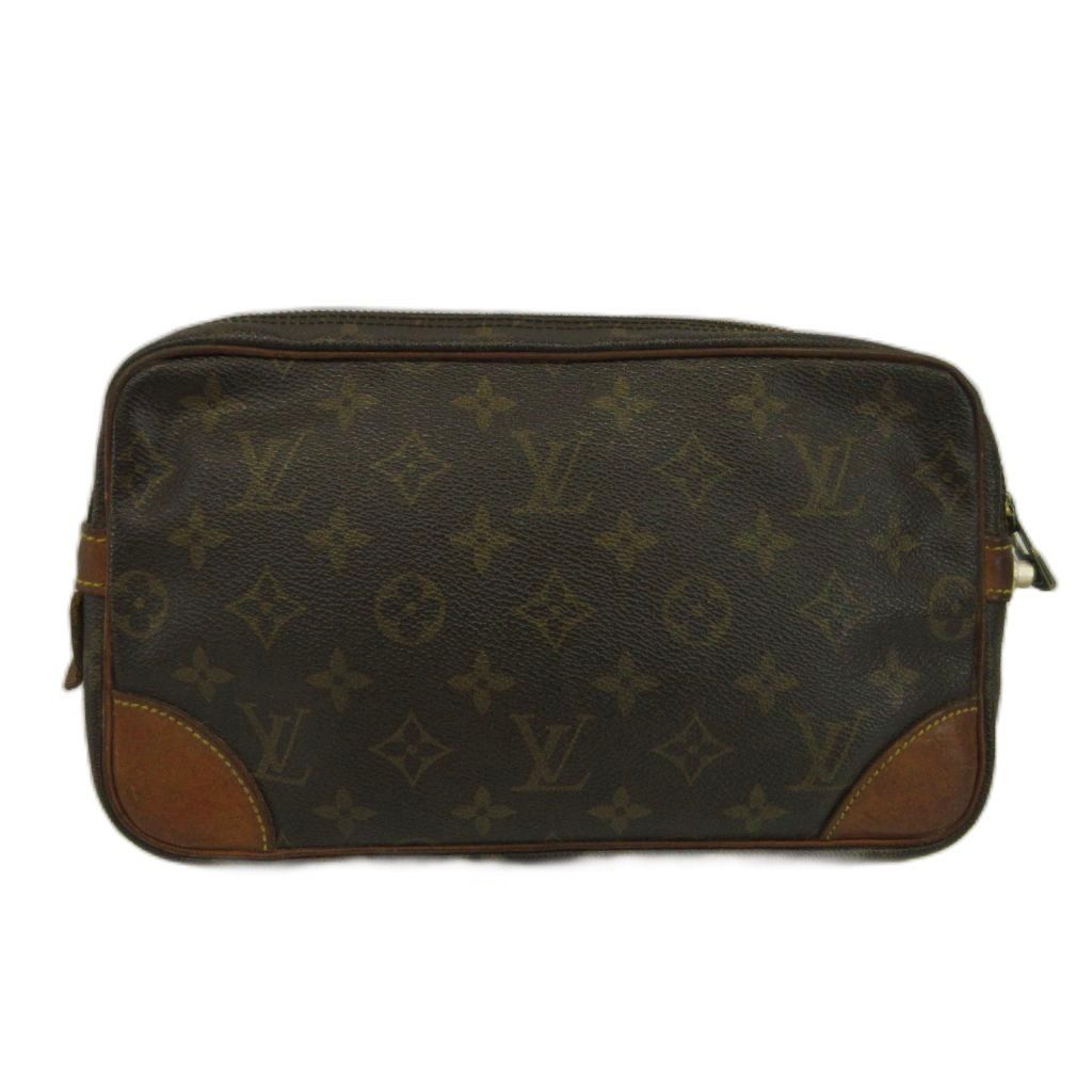 Louis Vuitton Vintage Marly Dragonne GM Monogram Clutch Leather All Over — view 2